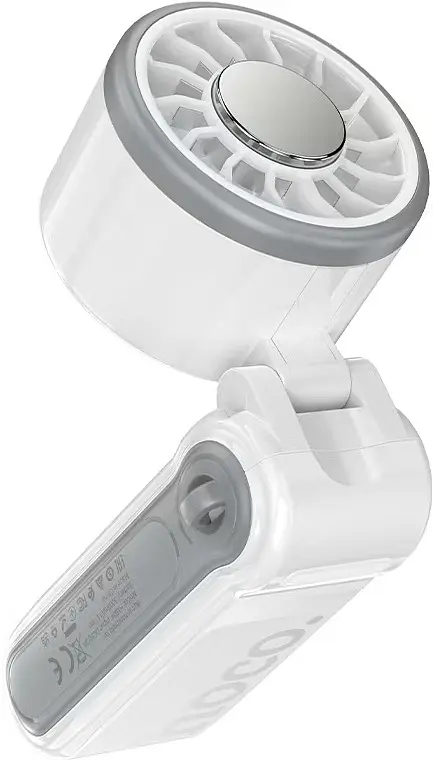 Вентилятор портативний HOCO HX604 Ice pack white - фото 2