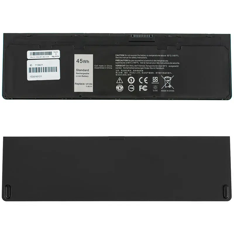 Батарея для ноутбука Dell WD52H (Latitude E7240 E7250) 7.4V 6100mAh 45Wh Чорний - фото 2