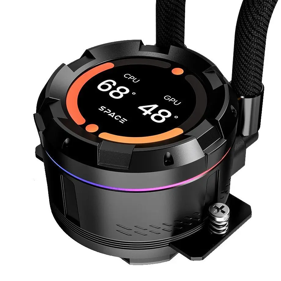 Система водяного охлаждения ID-COOLING Space LCD SL360 XE Black - фото 6