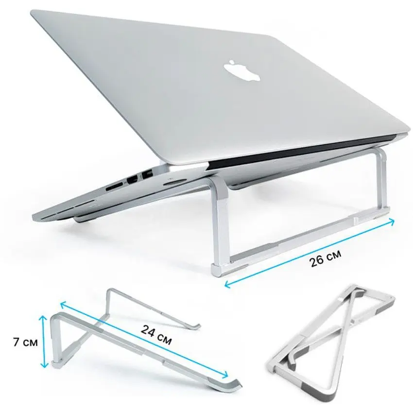 Підставка для ноутбука OfficePro LS-530S Alloy Aluminum Silver - фото 9