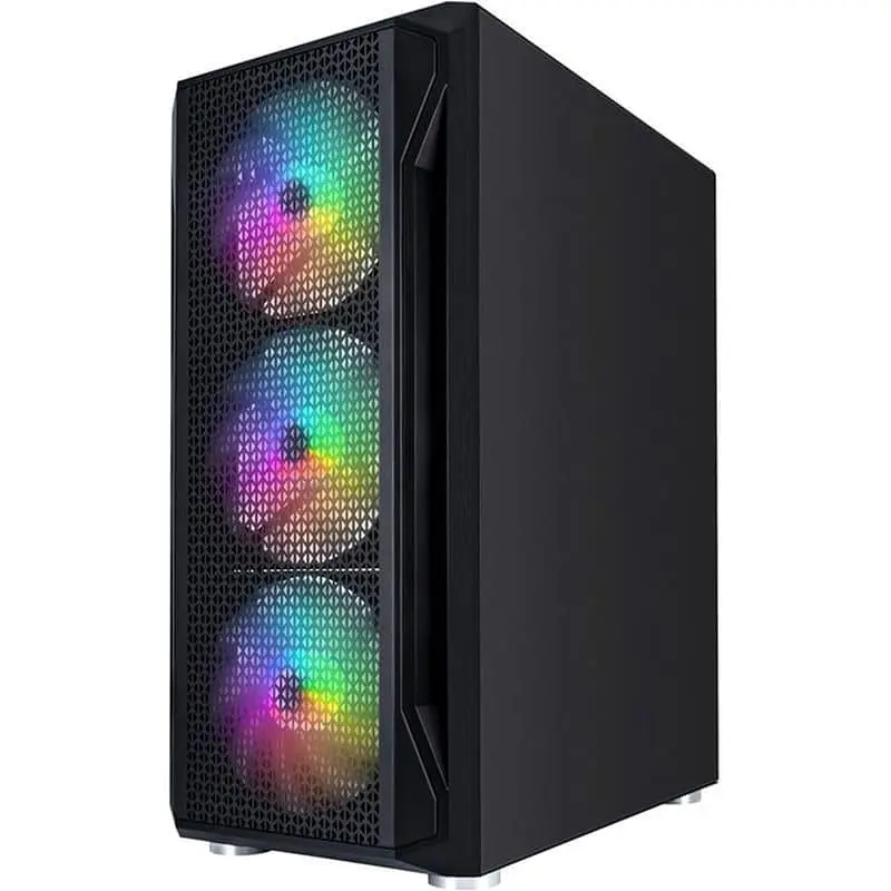 Корпус 1stPlayer X5-BK-4F1 Black без БП (X5-BK-4F1) - фото 3