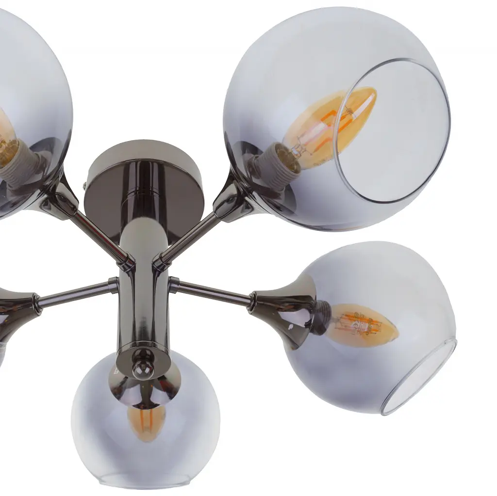 Люстра потолочная Brille в спальню Е14 40W BK (LK-720C/5) - фото 4