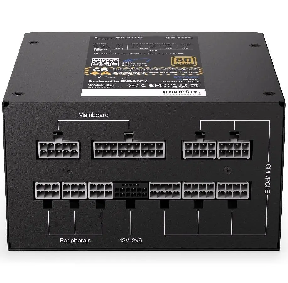 Блок живлення ENDORFY Supremo FM6 1000W 80+ Gold ATX 3.1 (EY7A011) U1 - фото 10