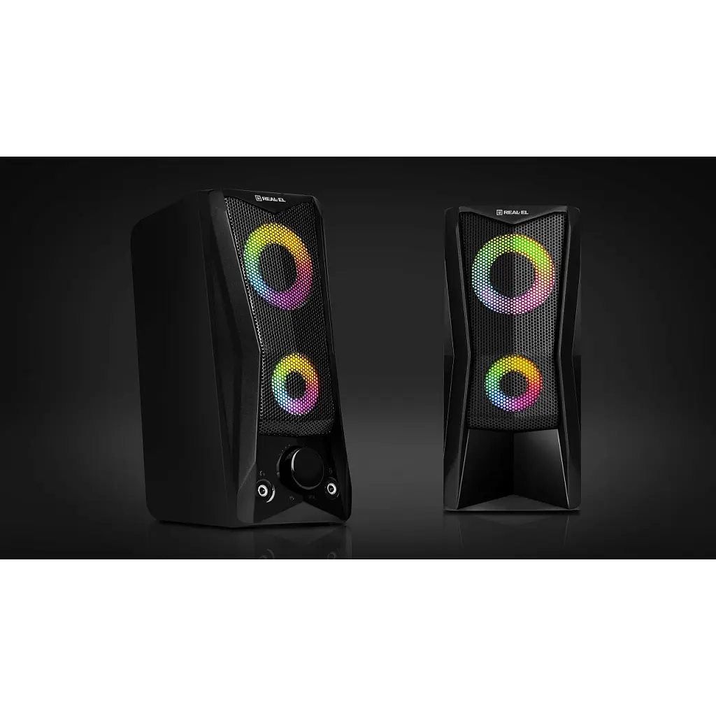 Акустична система REAL-EL S-107 USB Black (EL121100017) - фото 2