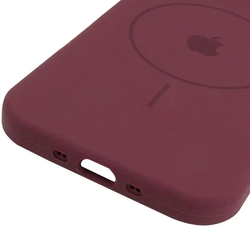 Чехол Epik Silicone Case Full Protective (AA) V2 with MagSafe для Apple iPhone 17 Air (6.5) Бордовый / Plum - фото 5