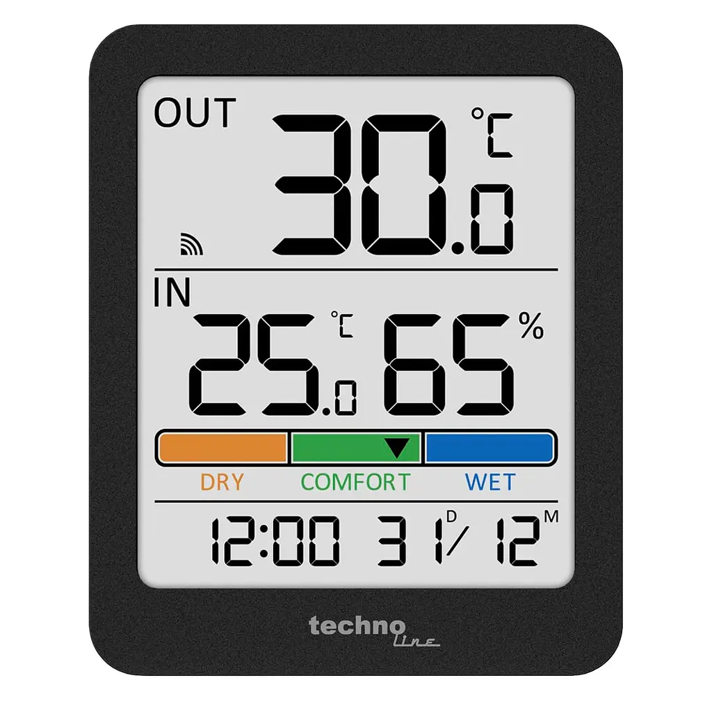 Термогігрометр Technoline WS9488 Anthracite (WS9488), Темно-сірий - фото 3