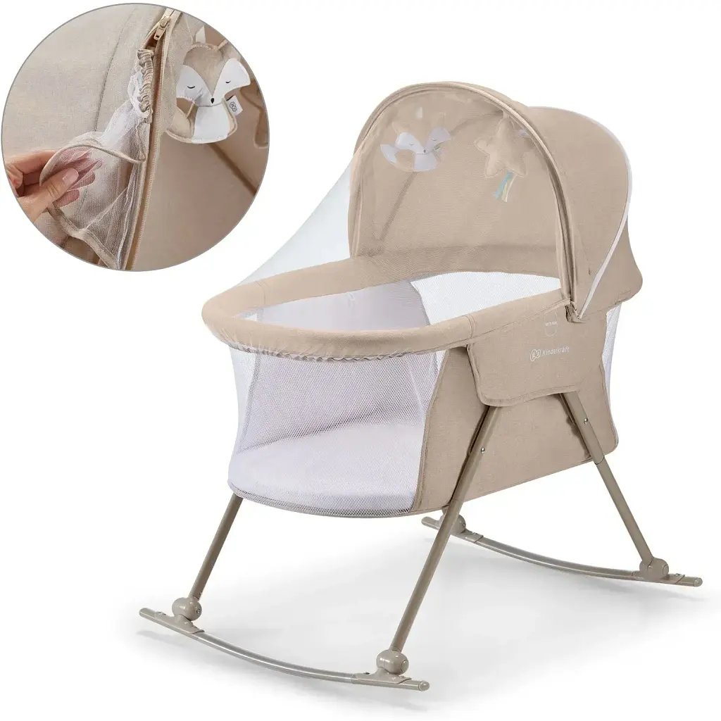 Люлька-качалка 3 в 1 Kinderkraft Lovi Beige (KKLLOVIBEG0000) - фото 9