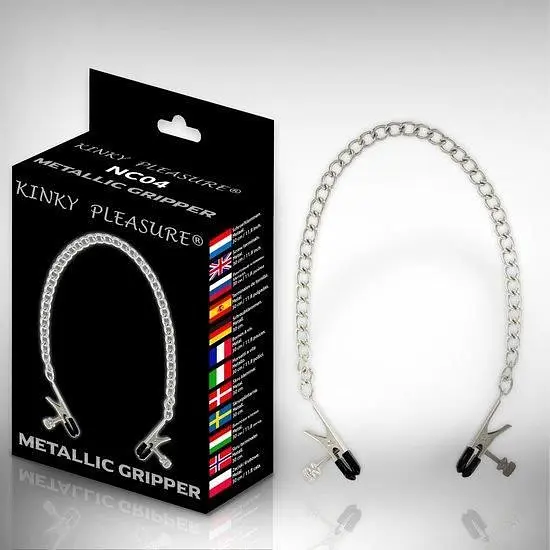 Затискачі для сосків Kinky Pleasure Metallic Gripper Kinky Clamps (сріблястий) - фото 2