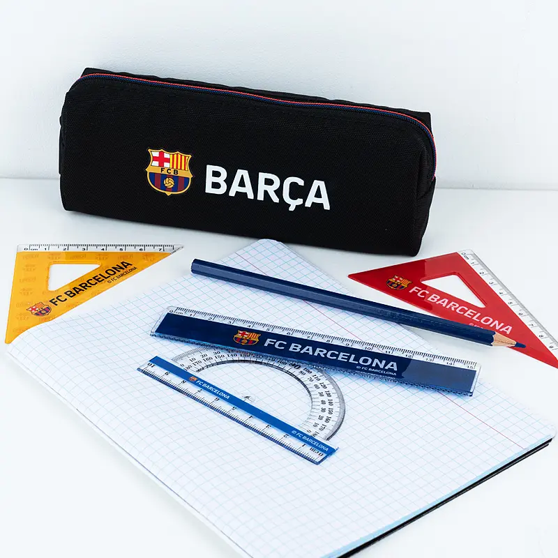 Набор Kite FC Barcelona линейка 15 см, 2 угольника, транспортир (BC25-282) - фото 3