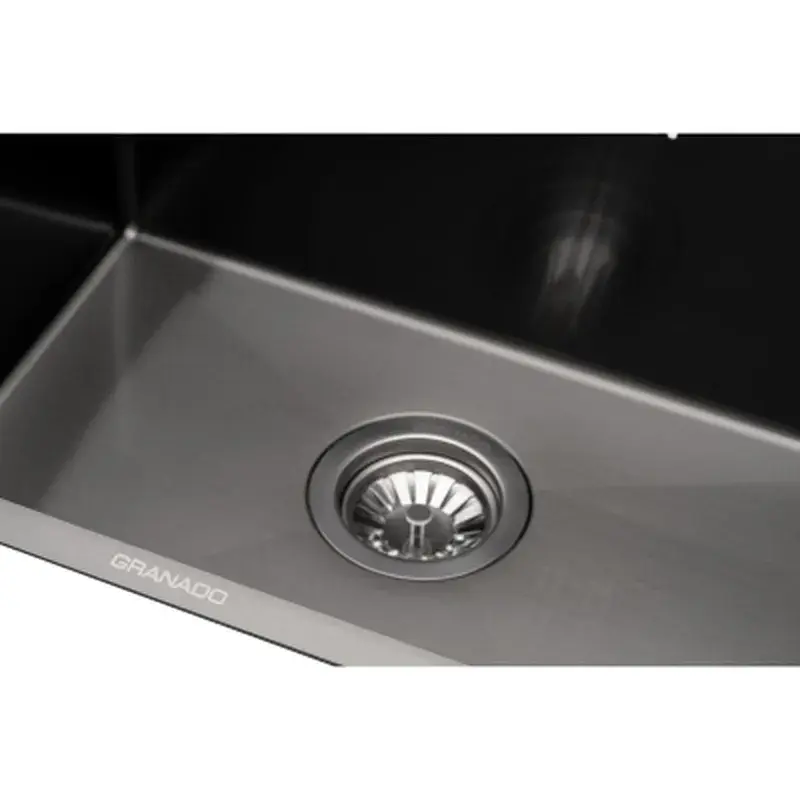 Мийка кухонна GRANADO Under top MAX STEEL S201 black (GS07201B) - фото 3