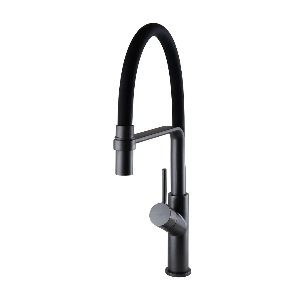Змішувач для кухні Globus Lux Denver Flex GDF-32-11-01 Чорний матовий - фото 4