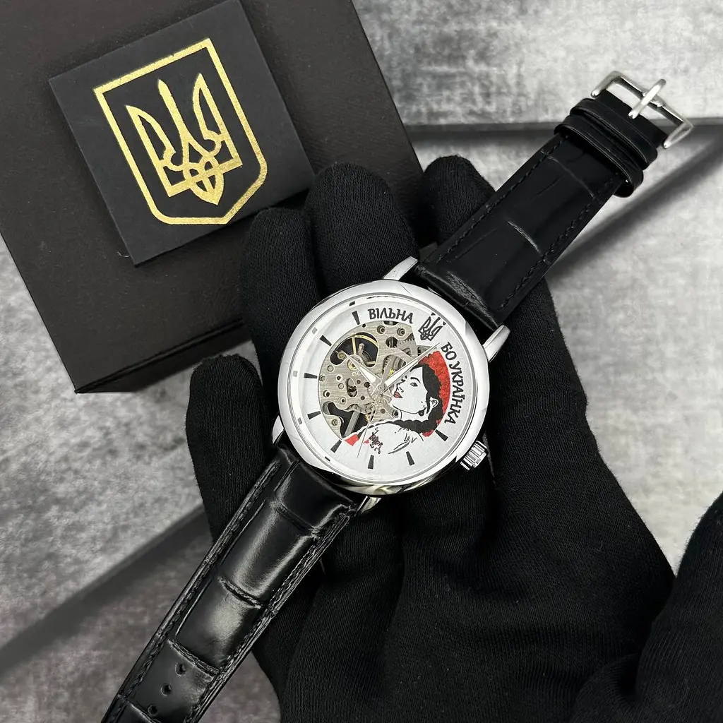 Жіночий наручний годинник 022 Silver-Black Mechanic Вільна бо Українка Patriot acs0030979 - фото 2