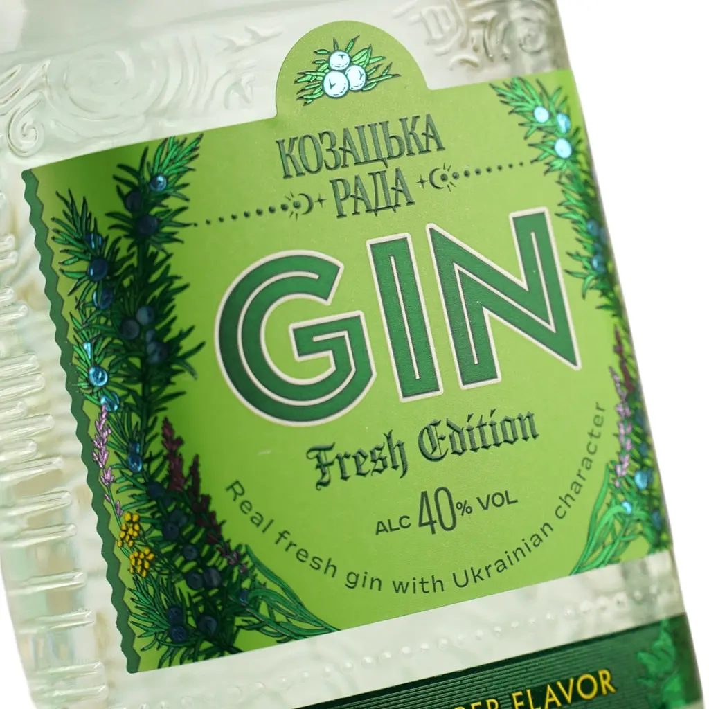 Джин Козацька Рада Fresh Edition Свіже видання 40% 0.5 л - фото 5