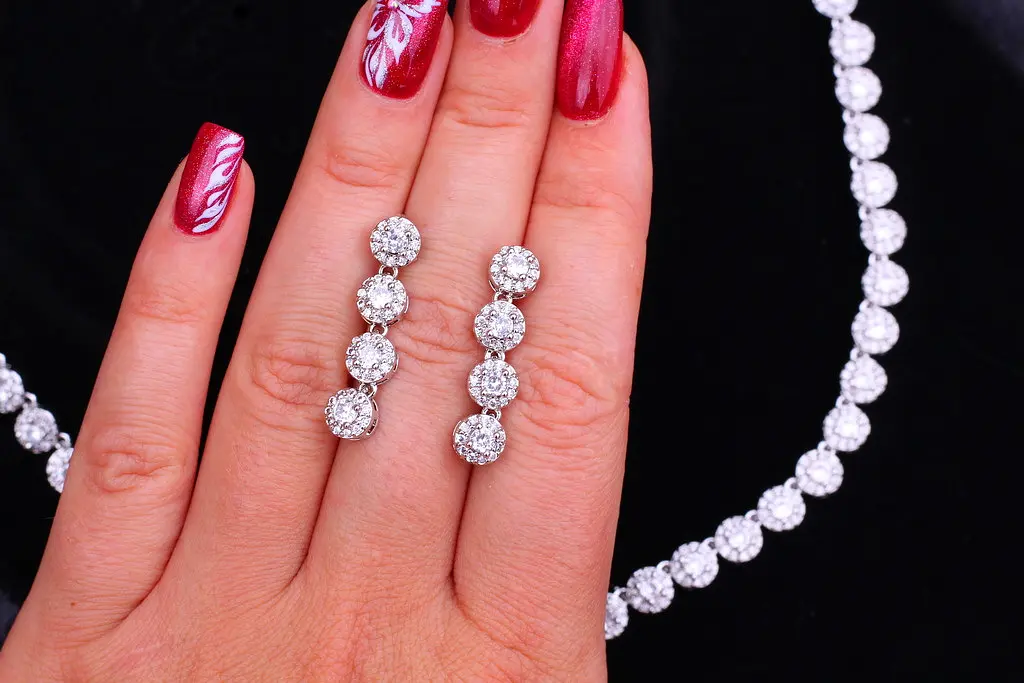 Комплект Кольє і сережки Xuping Jewelry Ребека сріблястий - фото 5