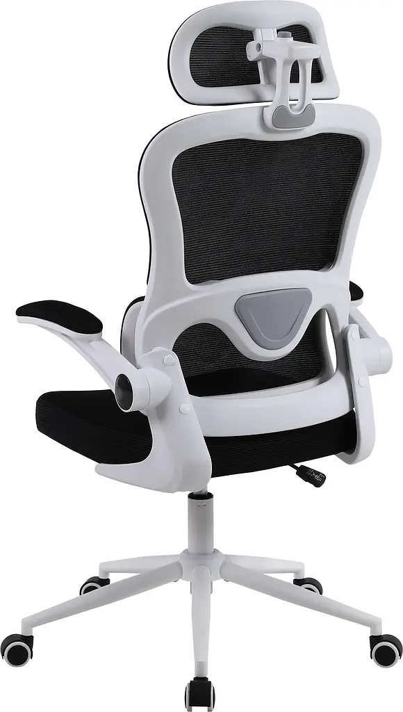 Офісне крісло GT Racer B-5880 White/Gray - фото 4
