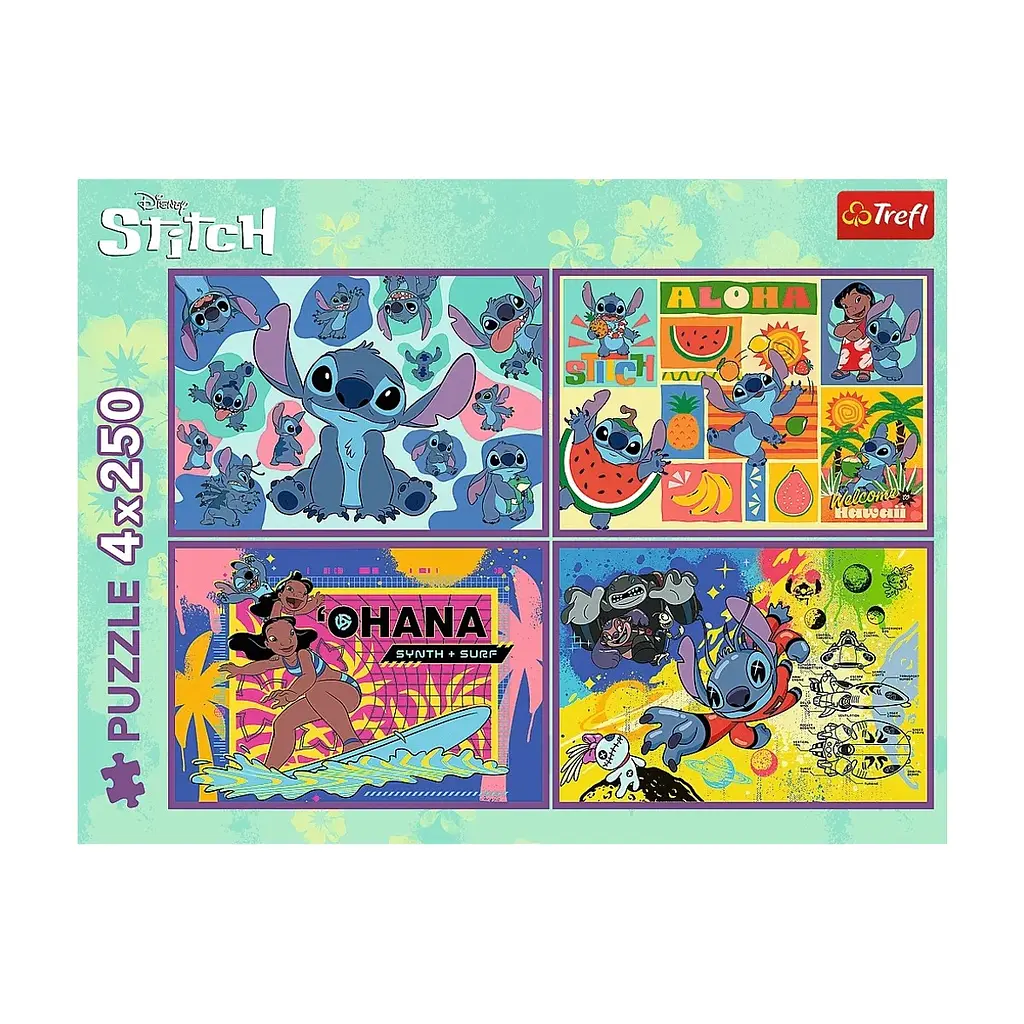 Пазл Trefl Lilo&Stitch Дивовижний Стіч 4х 250 елементів (5900511133110) - фото 6