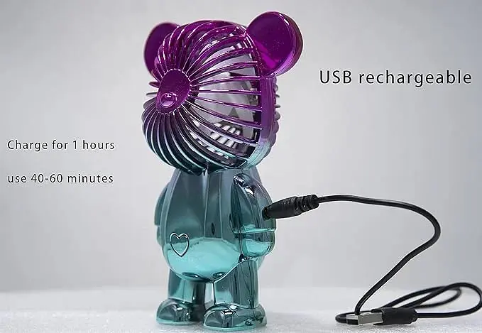 Портативний міні-вентилятор Simple Style Fan • Ручний USB-вентилятор Simple Style Fan для дому, офісу, прогулянок і поїздок - фото 2