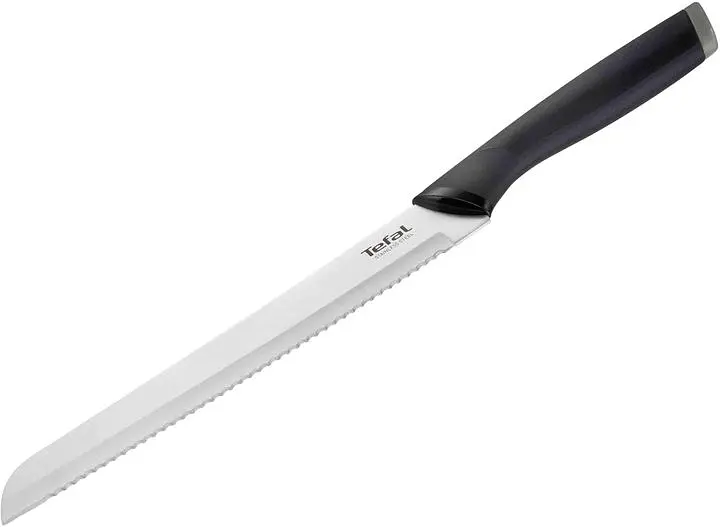Ніж для хліба Tefal Comfort з чохлом 20 см нержавіюча сталь, пластик, чорний kuh0014572 - фото 2