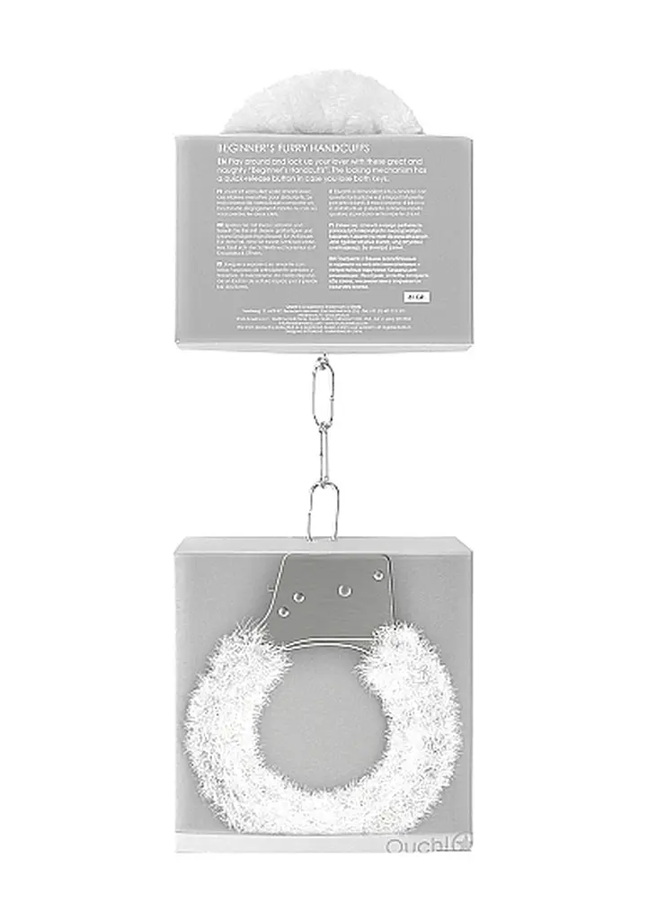 Наручники - Ouch! Beginner's Handcuffs Furry White - фото 7
