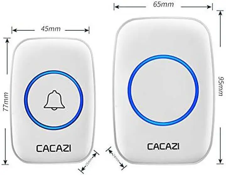 Дзвінок дверний OEM з живленням від батарейок Білий - фото 3
