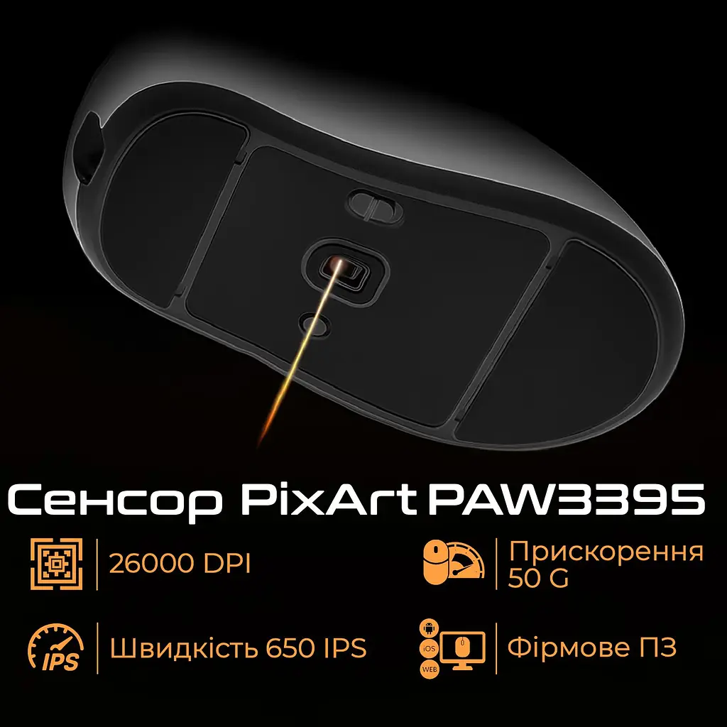 Миша RAWM ER21 Black [150748] - фото 3