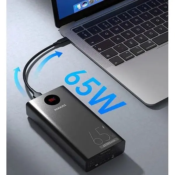 Павербанк Romoss 40000 mAh 65W PEA40 Pro PD Black (PEA40-282-2133H)  - фото 5