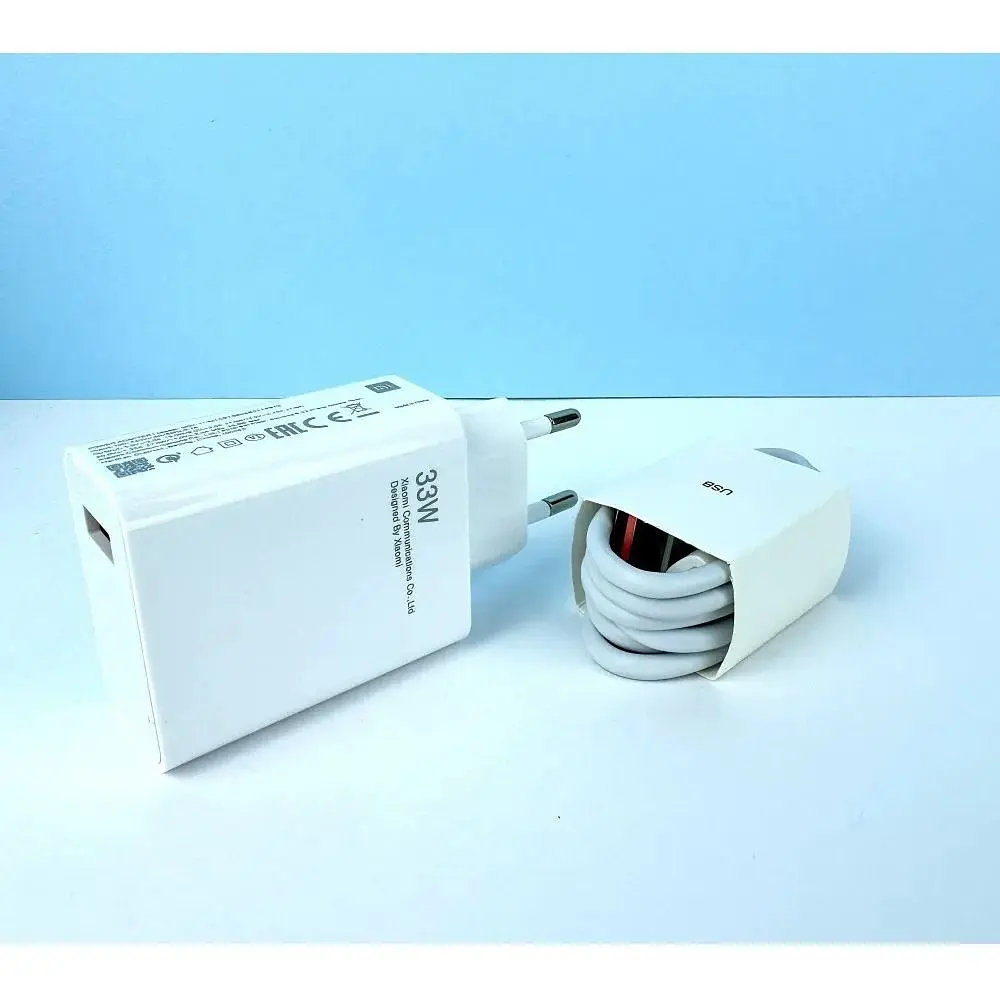 Зарядний комплект Xiaomi Redmi 33W MAX Fast Charger Adapter Type C MDY-11-EZ Note 9 Pro/Note 10/Redmi 10/Note 11/Poco X3/Poco M4 White - фото 2