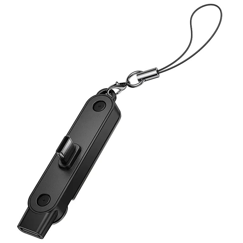 Перехідник Hoco UA47A Type-C male to Type-C female adapter Black - фото 7