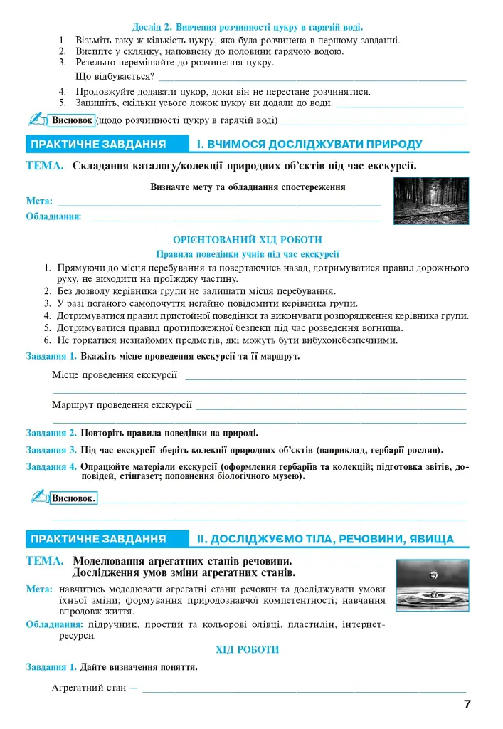 Пізнаємо природу. 5 клас. Практикум (до модельної навчальної програми Коршевнюк Т.В.) - фото 6