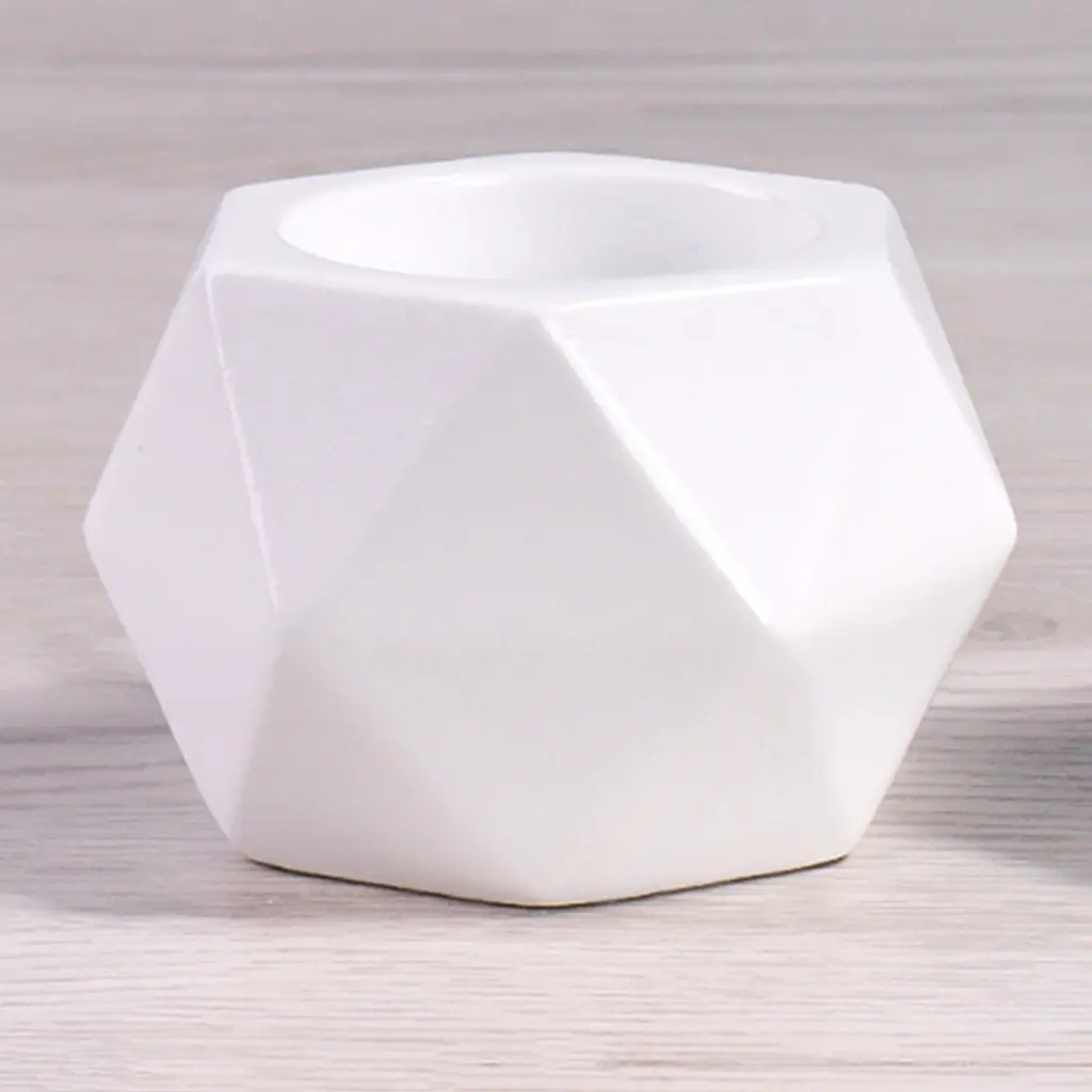 Свічник геометричний МВМ My Home SK-36 70х55 мм (SK-36 WHITE) - фото 3