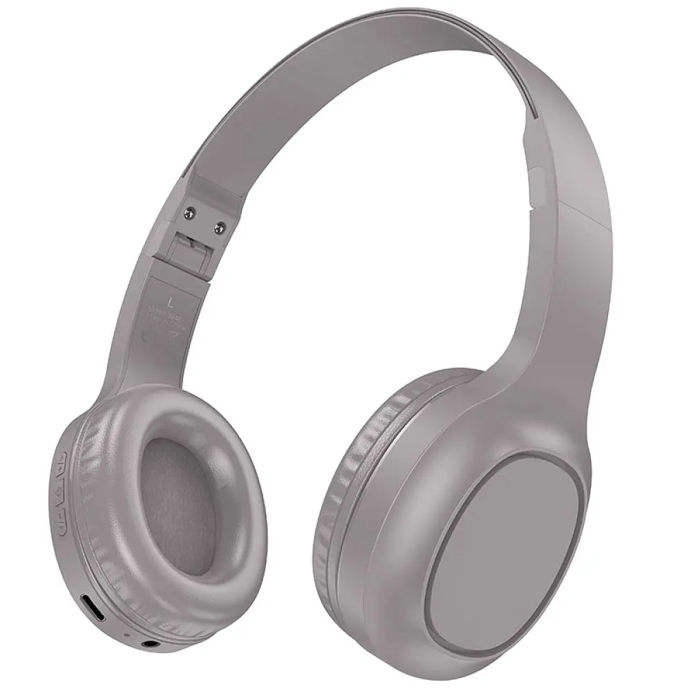 Бездротові навушники з мікрофоном Hoco W46 Charm BT Bluetooth 5.3 AUX 200 мАч Brown (31654_2907102)