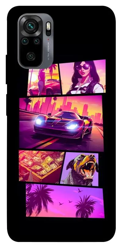 TPU чохол Demsky GTA vibes для Xiaomi Redmi Note 10 / Note 10s