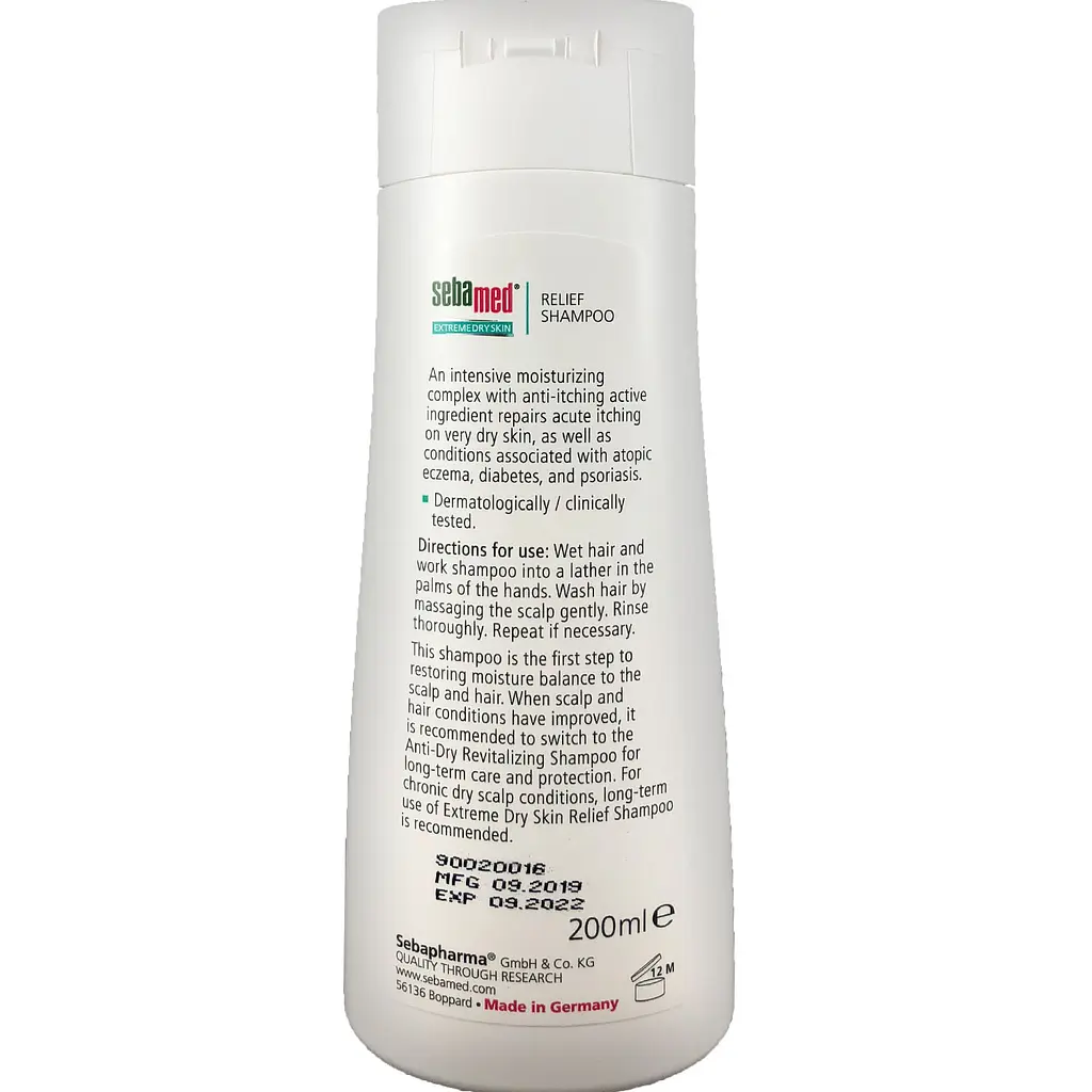 Шампунь Sebamed Extreme Dry Skin для дуже сухого волосся 5%, 200 мл - фото 2