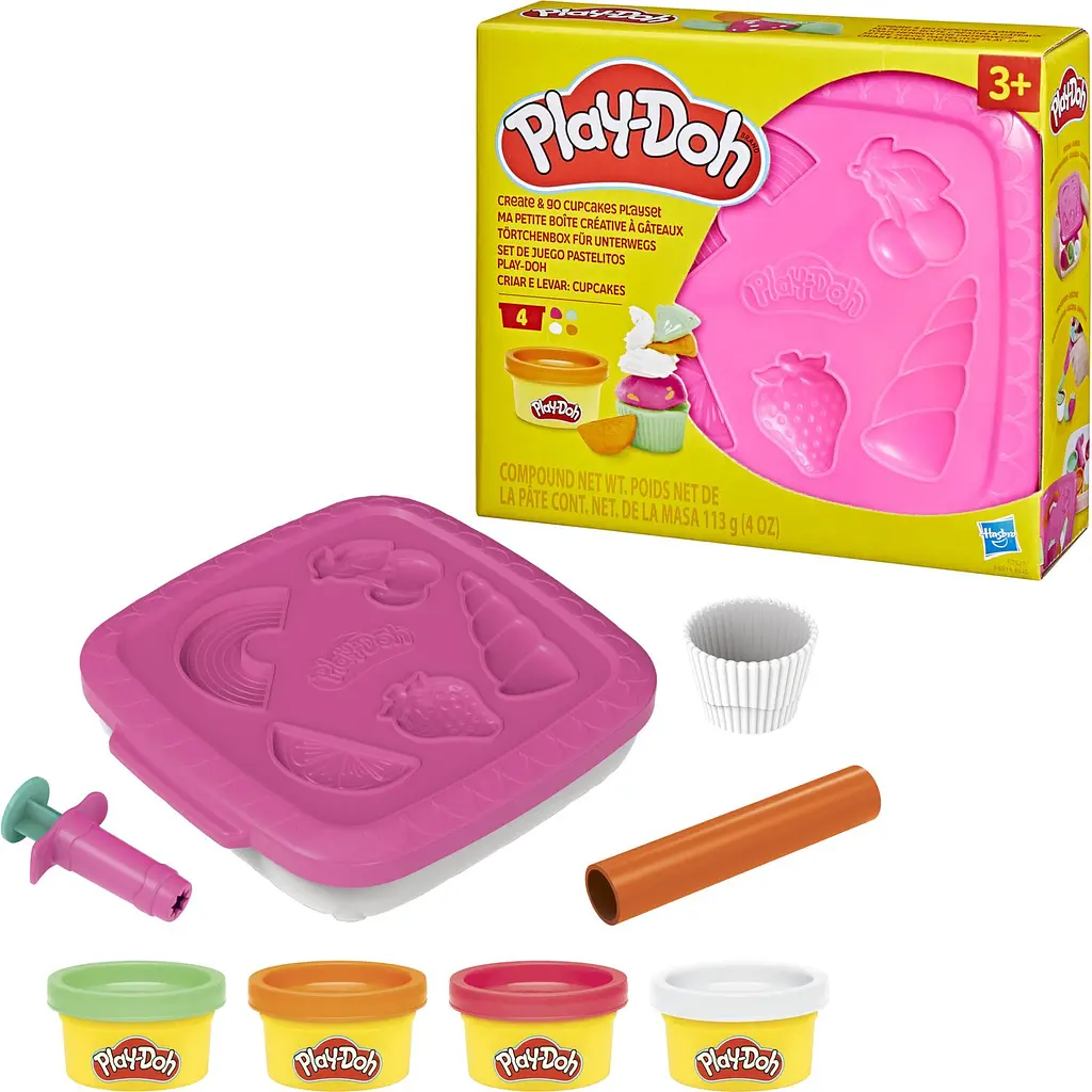 Набір для творчості з масою для ліплення Hasbro Play-Doh Create N Go Cupcakes Playset (F6914_F7527) - фото 2