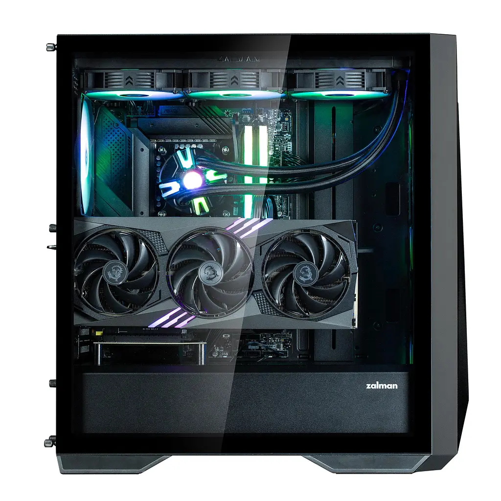 Корпус Zalman Z9 Iceberg MS Tempered Glass без БЖ Black (Z9ICEBERGMSBLACK) Без БП - фото 12