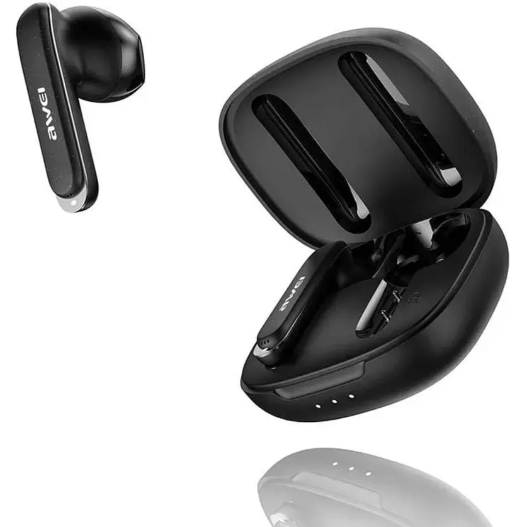 Бездротові Bluetooth навушники Awei T66 з сенсорним керуванням та шумозаглушенням мікрофону чорні