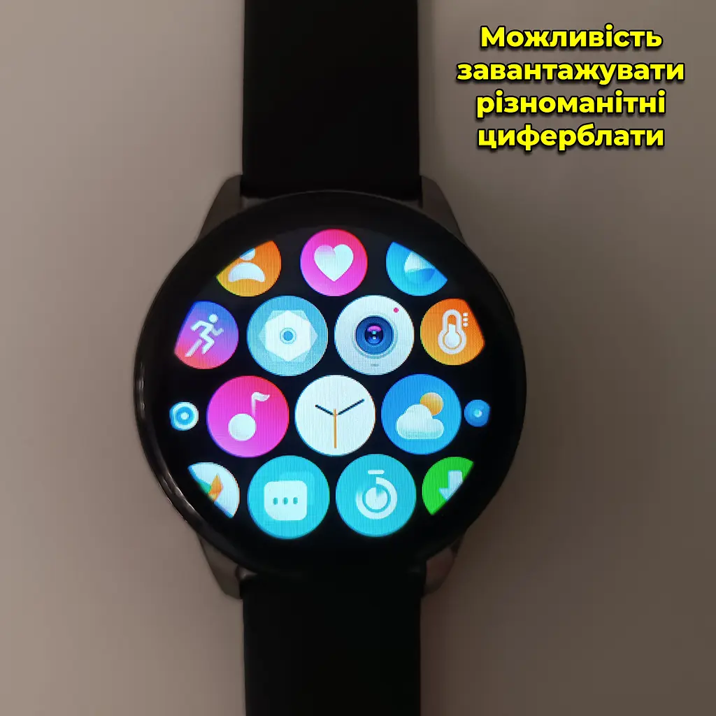 Смарт годинник T2 Pro Active 2 Bluetooth, встановлення свого фону, прийняття/здійснення дзвінків Чорний - фото 4
