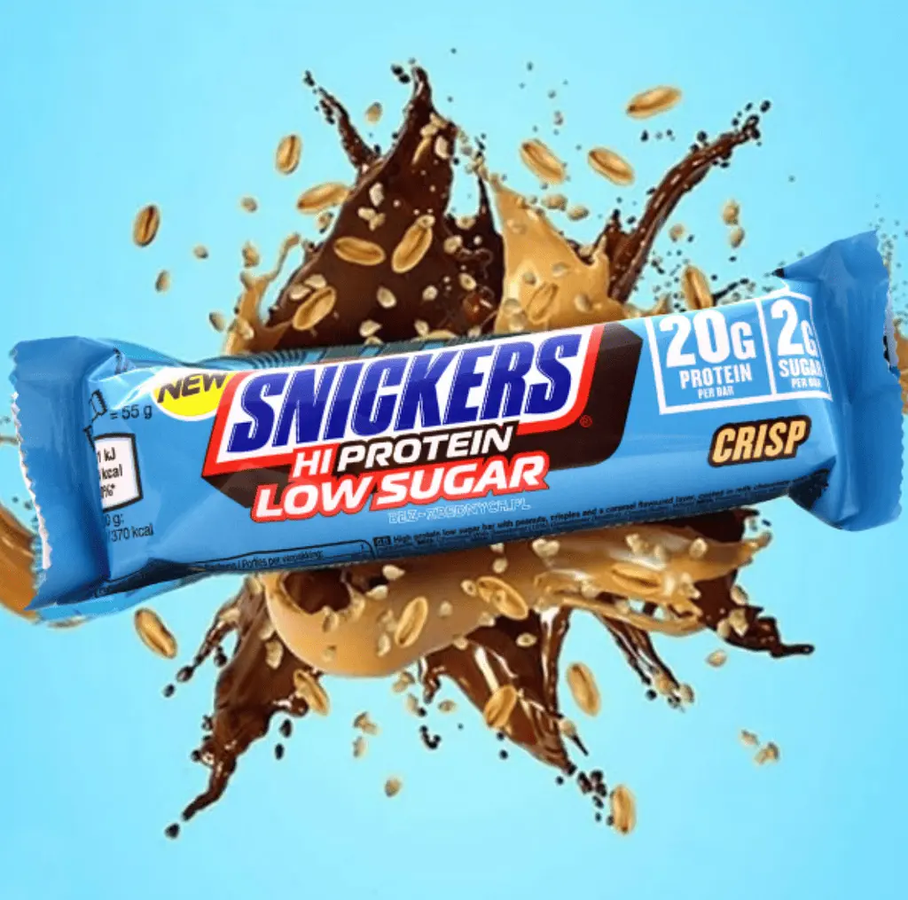 Шоколадний батончик Snickers Hi Protein Low Sugar Crisp 55 г - фото 2