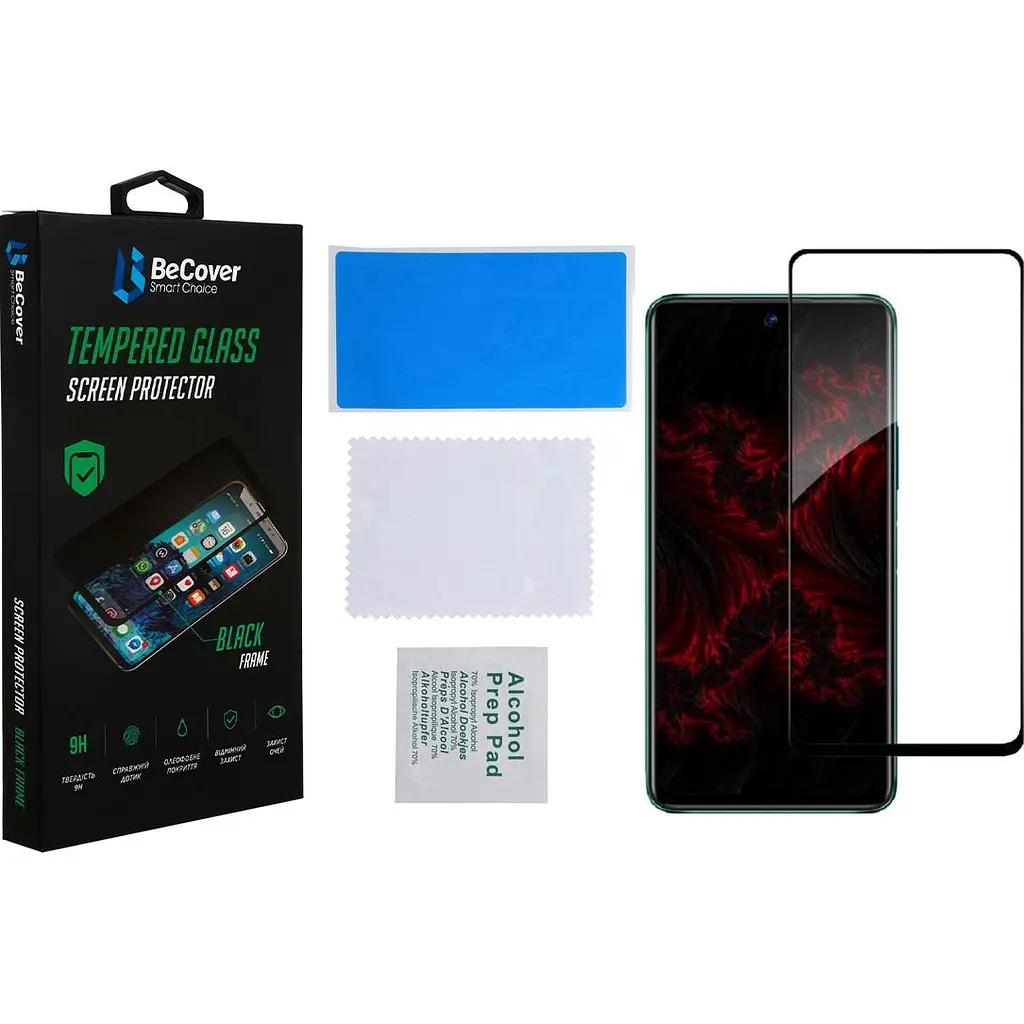 Защитное стекло BeCover для Infinix Hot 11S (X6812) Black (707600) - фото 2
