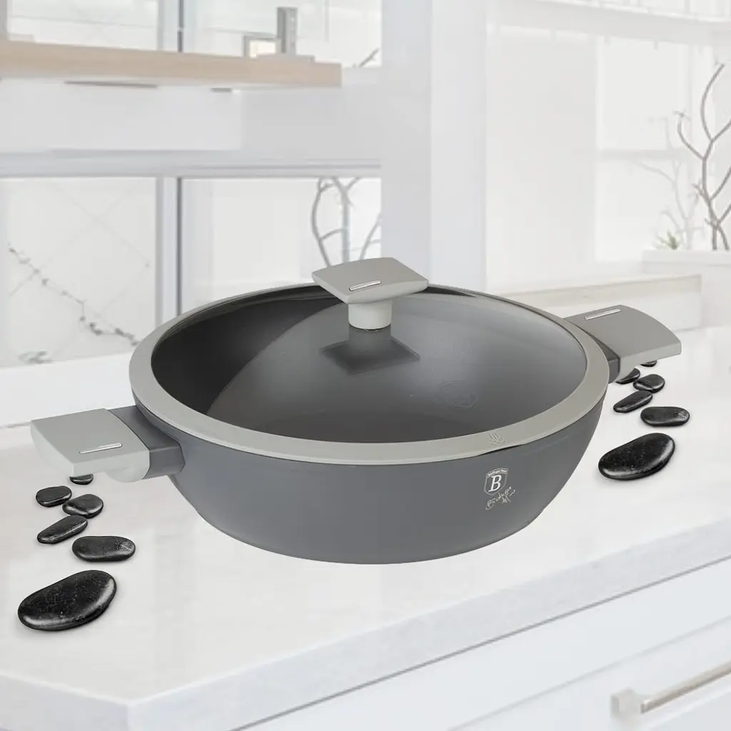 Сотейник с крышкой Berlinger Haus Aspen Collection, 3,8 л, серый (BH 7070) - фото 3