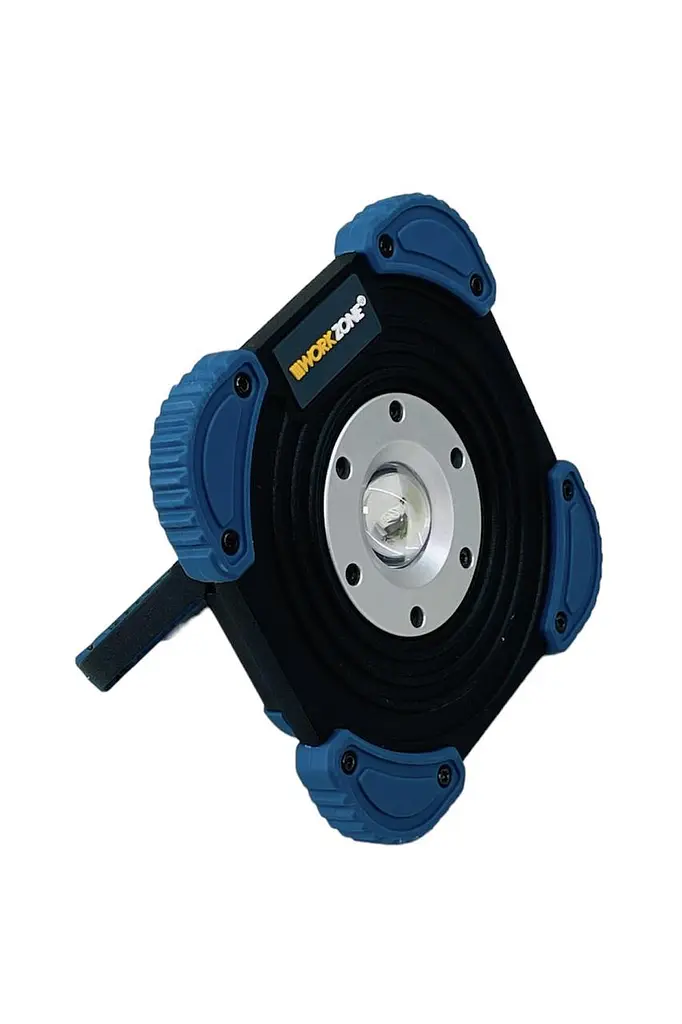 Прожектор акумуляторний з Powerbank Work Zone 49255 IP64, 2 порти USB, 2 режими освітлення, ударостійкий 1 шт. чорний (49255) - фото 2