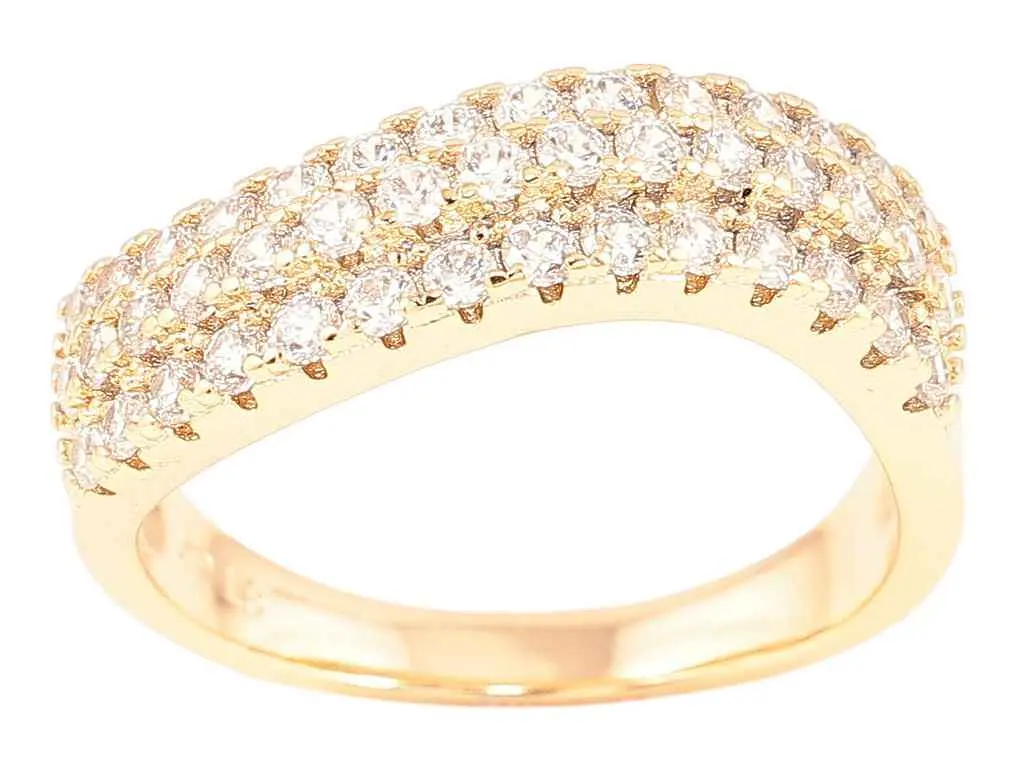 Каблучка XUPING Позолота 18K "Інкрустація цирконієм" (260938) р.18 - фото 2