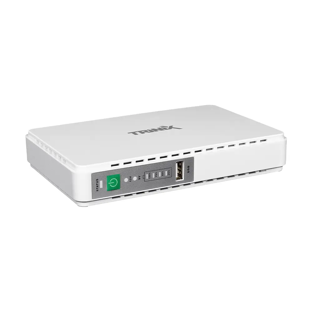 Джерело безперебійного живлення DC UPS Trinix TRX-MUPS-1748 PoE (10000mAh) 5V/9V/12V/24V/48V/PoE 1Gbps, Li-ion 4*2.5Ah, для роутера і медіаконвертера (42-00147) - фото 3