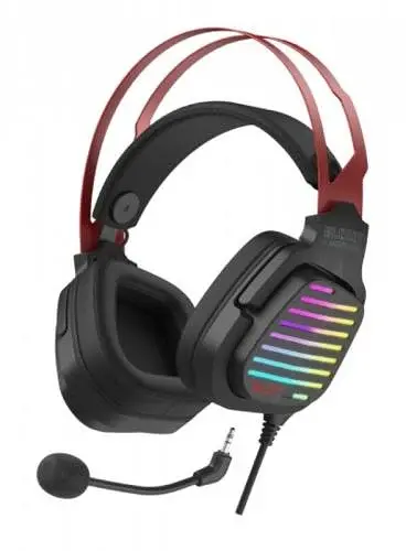 Навушники Bloody G560 Sports Red ігрові, мікрофон, Hi Fi, 7.1 віртуальний звук, RGB підсвічування, USB - фото 2