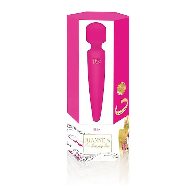 Вібромасажер Rianne S: Bella Mini Wand Rose, 10 режимів, медичний силікон, подарункове паковання - фото 5