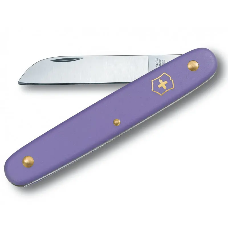 Ніж Victorinox садовий Floral 100мм 1функ фіол.мат (блістер)