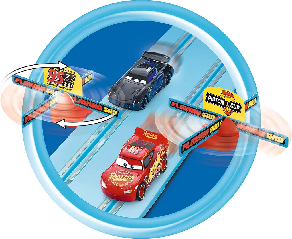 Гоночна траса дитяча First Disney Pixar Cars – 2,4 м героями мультфільму "Тачки" - фото 3