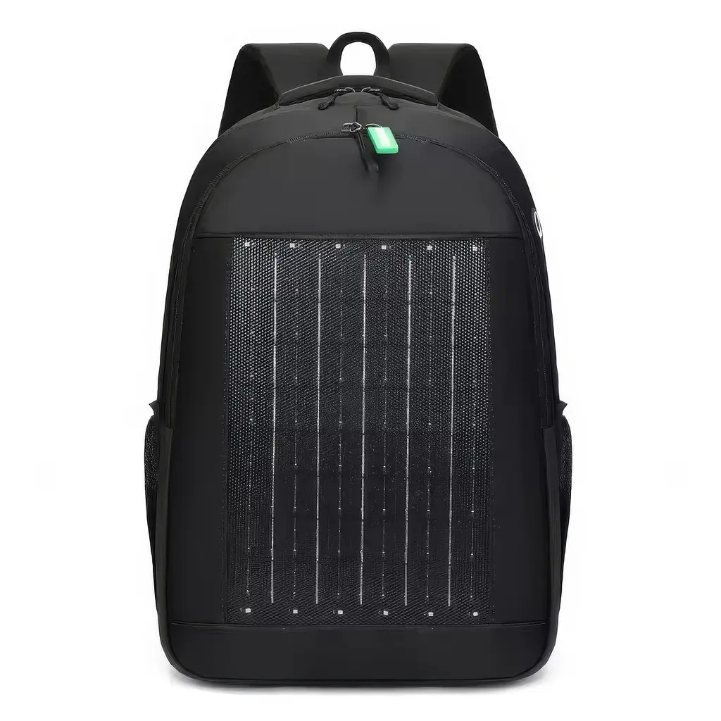 Рюкзак туристичний NoName SolarBag-50, з сонячною батареєю та USB-портом 50×30×16 см, чорний - фото 7