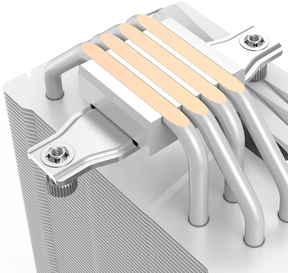 Кулер для процесора PcCooler PALADIN 400, White, алюміній/мідь, 1x130 мм, для Intel 1700/1200/115x, AMD AM5/AM4, до 200 Вт, висота 157 мм - фото 3
