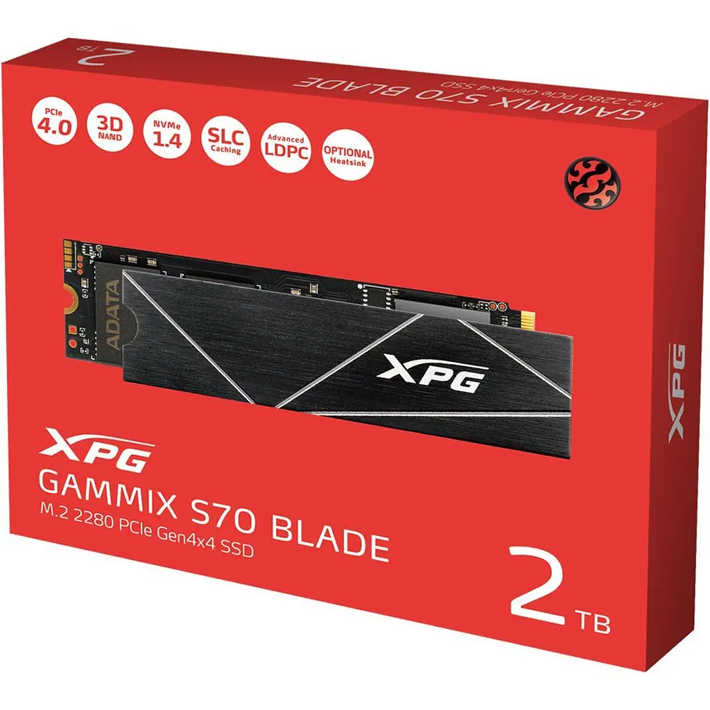 SSD накопичувач XPG Gammix S70 Blade 2TB (AGAMMIXS70B-2T-CS) [135459] - фото 5